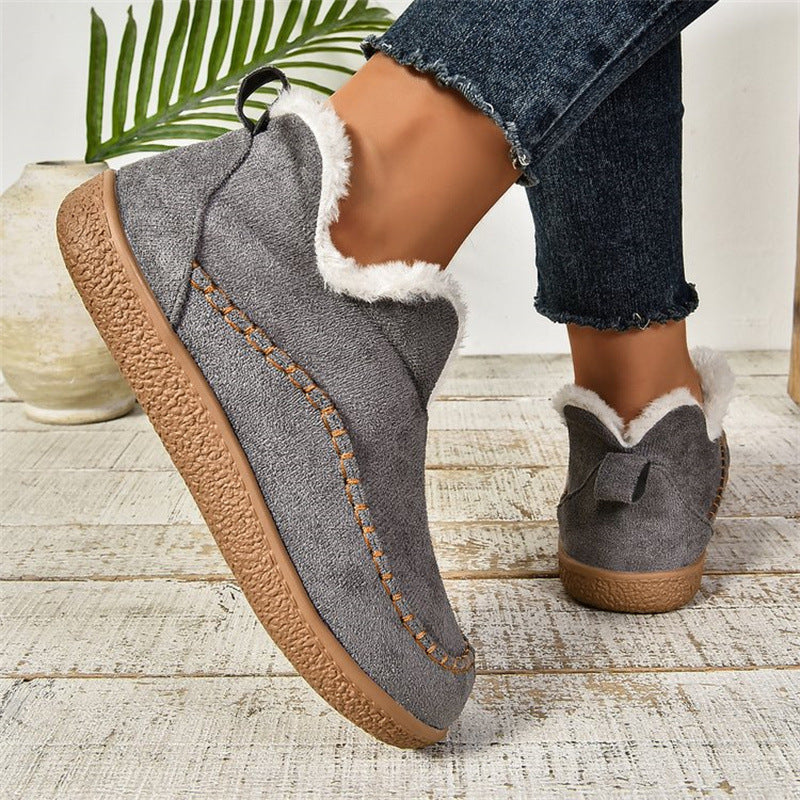 Shekylie Damen-Hausschuhe für den Winter – Slip-On mit warmem Futter und robuster Sohle für den täglichen Gebrauch
