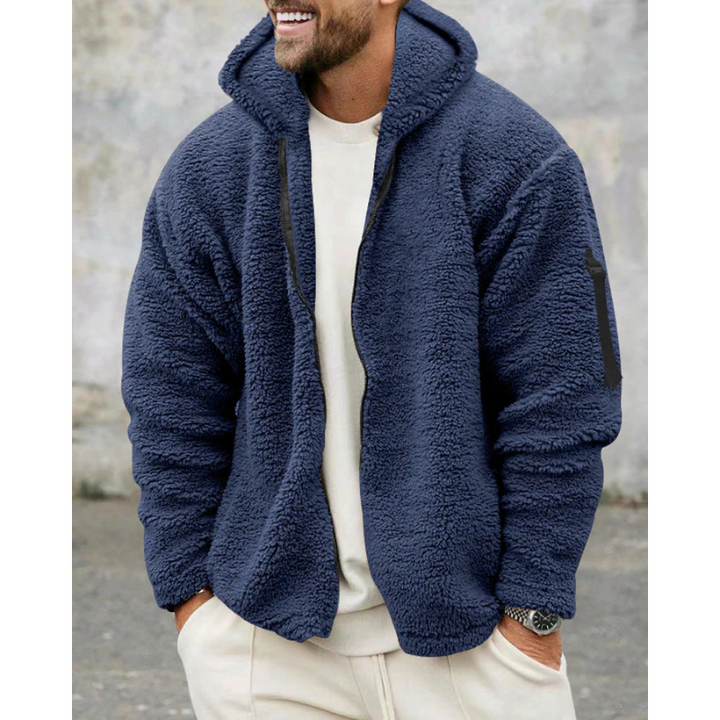 Finley Glacier Thermo-Shirt mit Reißverschluss für Herren – Warmer Kapuzenpullover mit weichem Futter