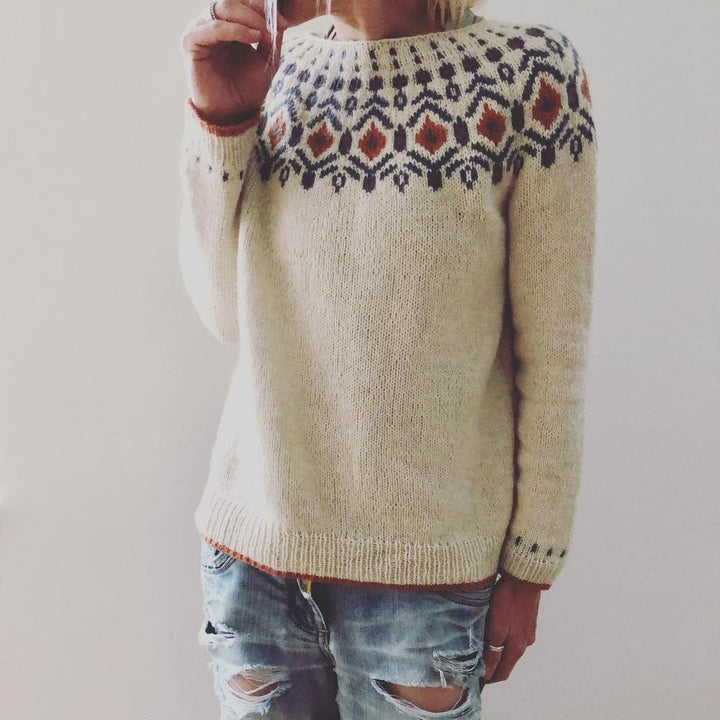 Women's Knitted Sweater With Long Sleeves | Winter
