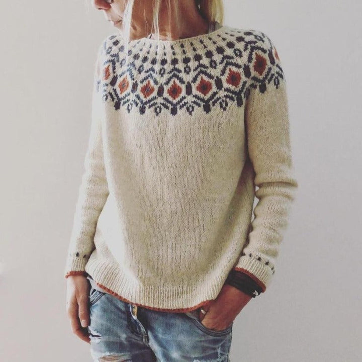 Women's Knitted Sweater With Long Sleeves | Winter