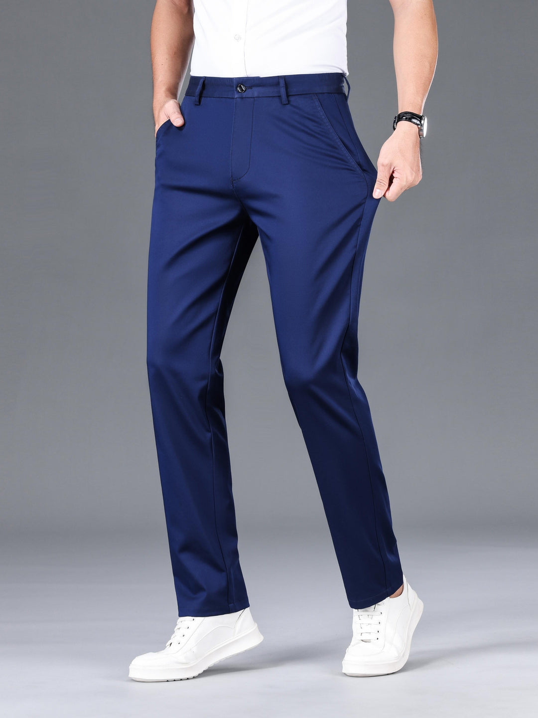 Pantalone Leggermente Elasticizzato Da Uomo | Formale