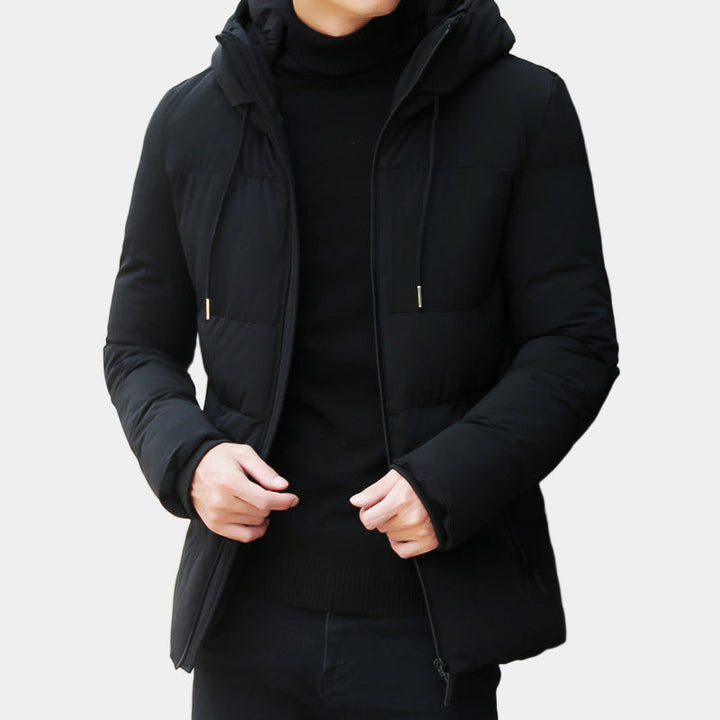 Chaqueta acolchada para hombre Marcus Giacca con capucha – Chaqueta invernal cálida, cómoda, ajustada y versátil