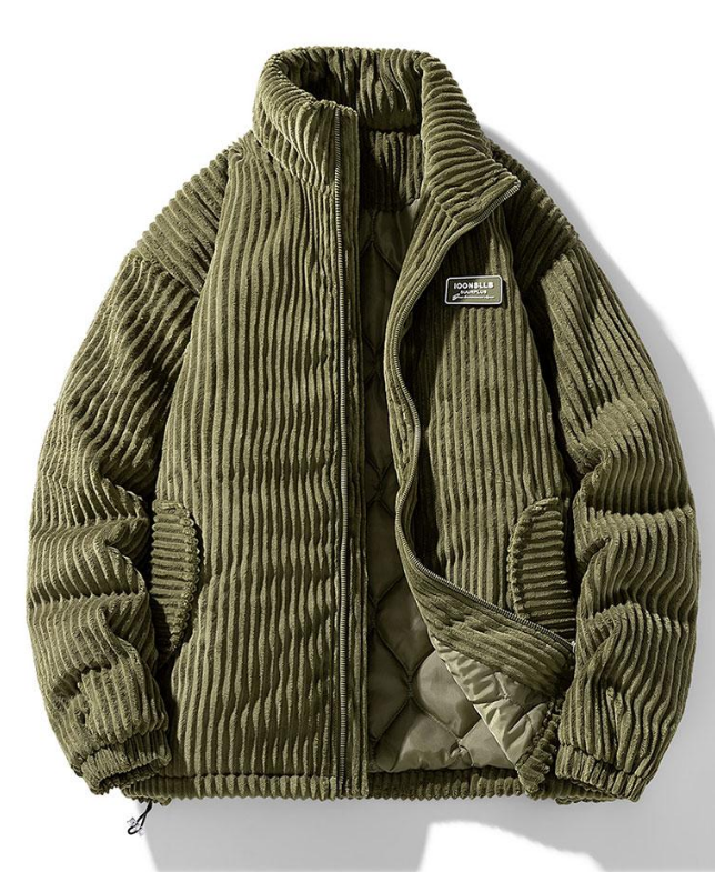 Vion Veste Homme en Velours Côtelé – Veste Chaude Slim Fit avec Design Élégant et Moderne