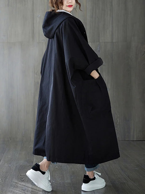 Jane Mantello Oversize Women's Hoodie – Elegant, Flowing, and Warm