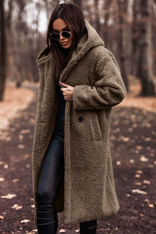 Clementine Abrigo Teddy Mujer Largo – Cálido, Elegante y de Ecopiel