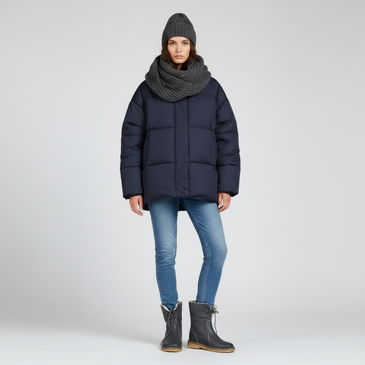 Bottes d'hiver en cuir pour femme – Imperméables avec doublure en peau de mouton et semelle antidérapante