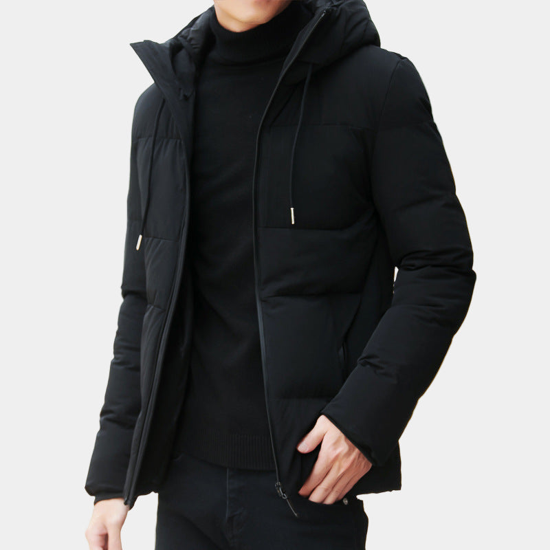 Chaqueta acolchada para hombre Marcus Giacca con capucha – Chaqueta invernal cálida, cómoda, ajustada y versátil