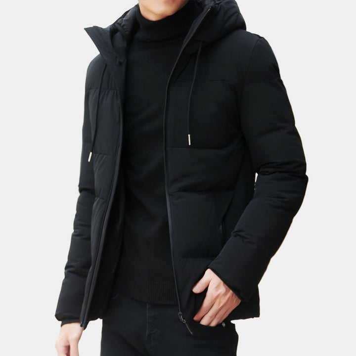 Chaqueta acolchada para hombre Marcus Giacca con capucha – Chaqueta invernal cálida, cómoda, ajustada y versátil