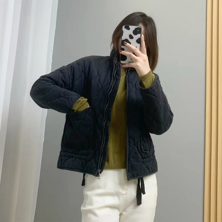 Lillian Giacca de iarnă pentru femei vintage – Jachetă călduroasă cu buzunare și croială modernă