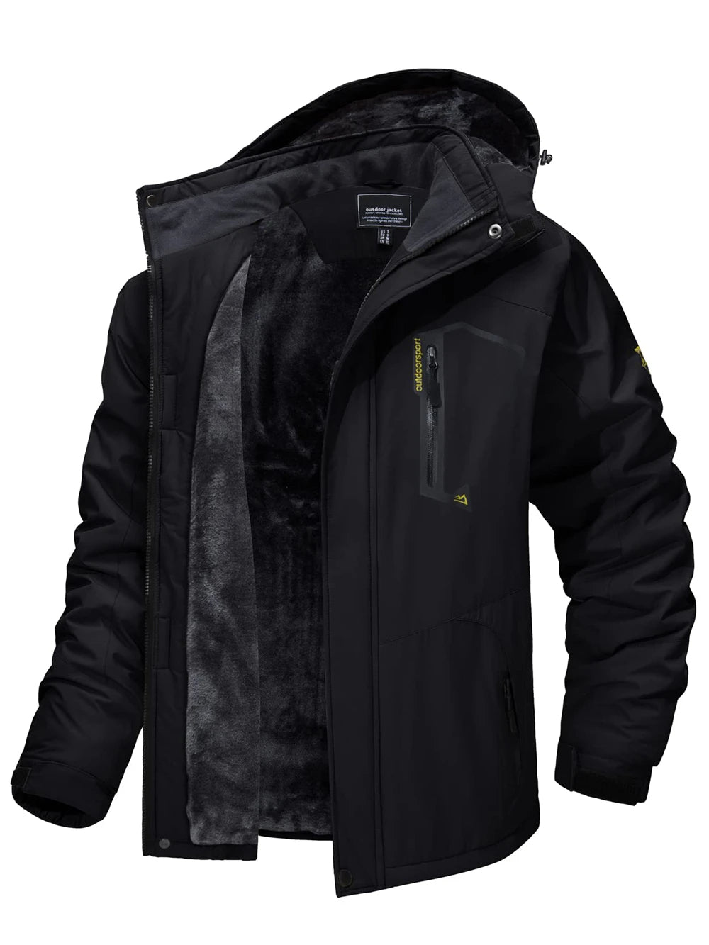 Parka Jaden para Hombre – Chaqueta Invernal Caliente con Capucha Desmontable