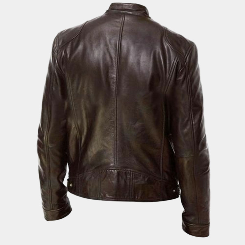 Jamme Chaqueta de Piel para Hombre – Diseño Resistente, Ajuste Cómodo y Estilo Versátil