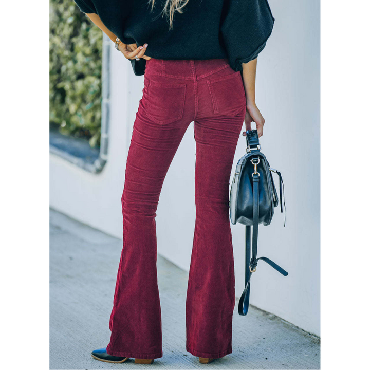 Jeans en velours côtelé pour femme | Taille haute