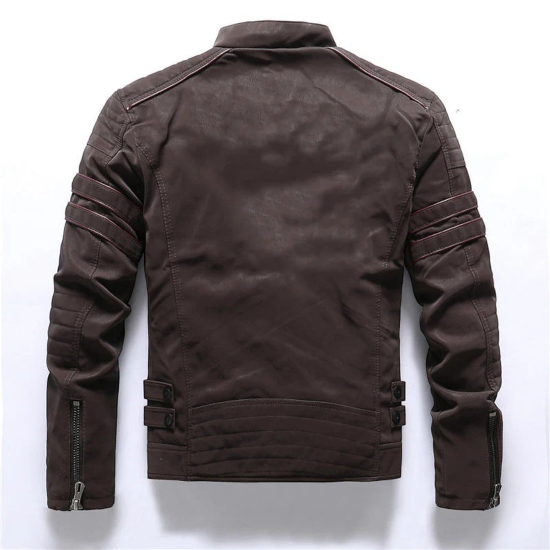 Noah | Chaqueta de Moto Elegante para Hombre | Cremallera
