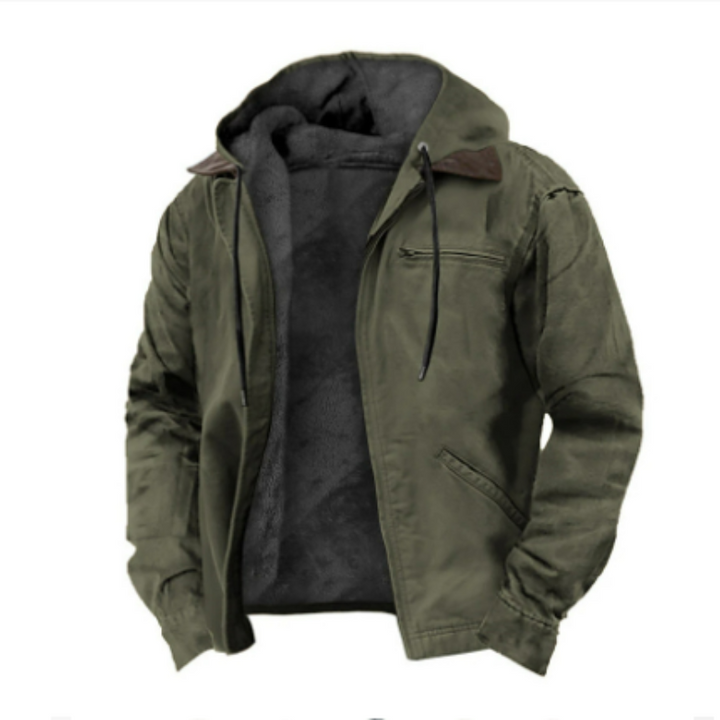 Veste d'hiver à capuche pour homme | Manches longues