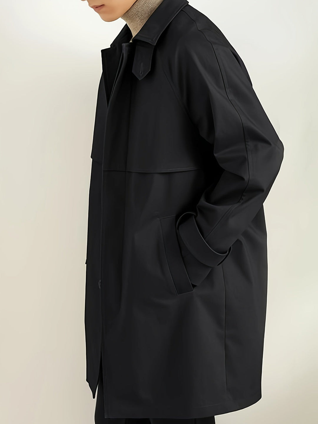 Henry Trenčkot Pánský Klasický – Elegantní Dlouhý Kabát Regular Fit z Bavlněné Směsi