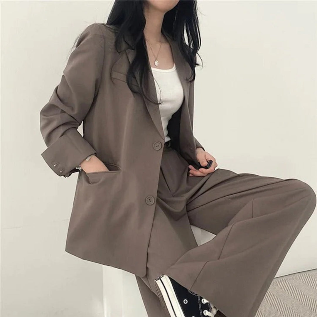 Yasmine | Dámsky oversize casual blejzer komplet