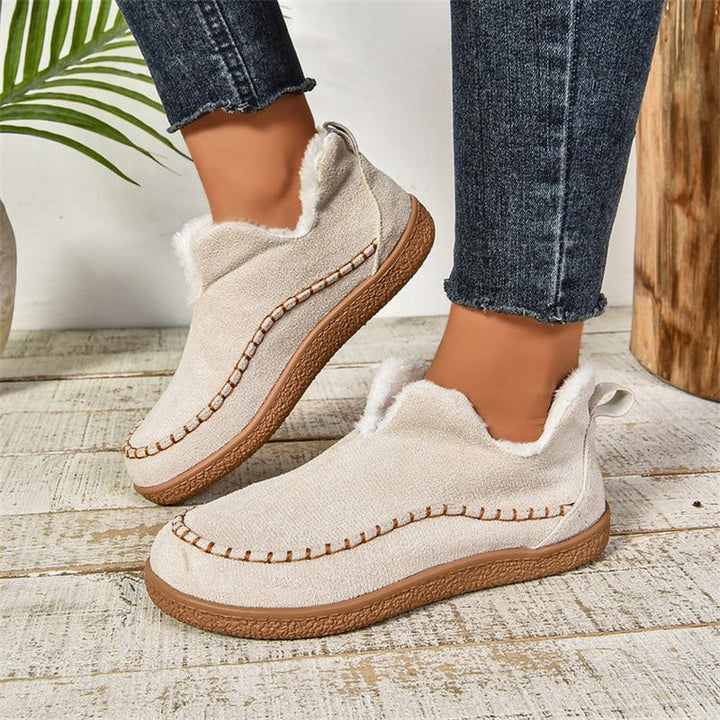 Shekylie Damen-Hausschuhe für den Winter – Slip-On mit warmem Futter und robuster Sohle für den täglichen Gebrauch