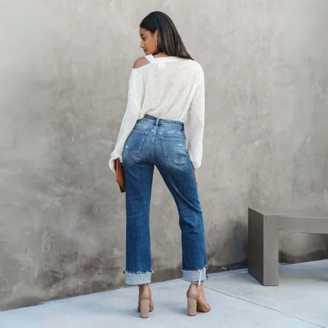 Anaëlle | Jeans Alla Moda pour Femme | Taille Haute