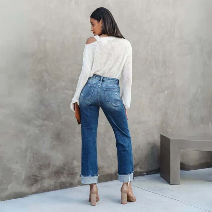 Anaëlle | Jeans Alla Moda pour Femme | Taille Haute