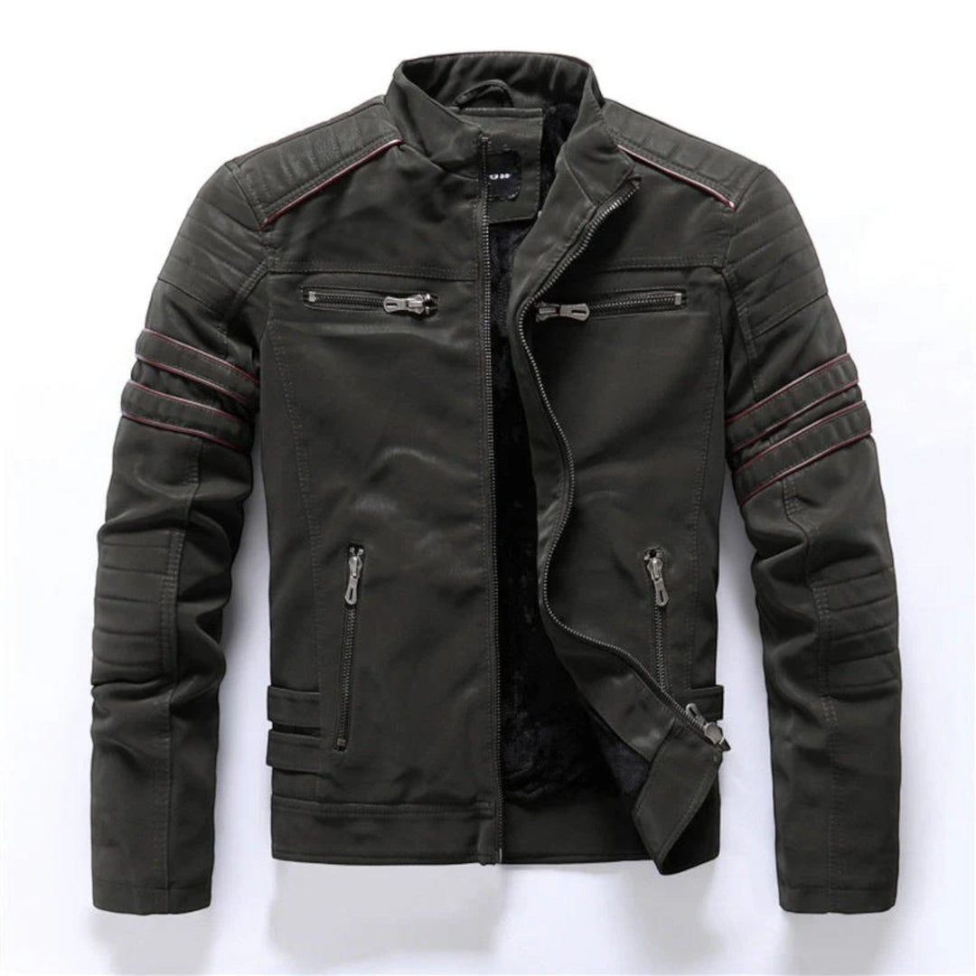 Noah | Chaqueta de Moto Elegante para Hombre | Cremallera