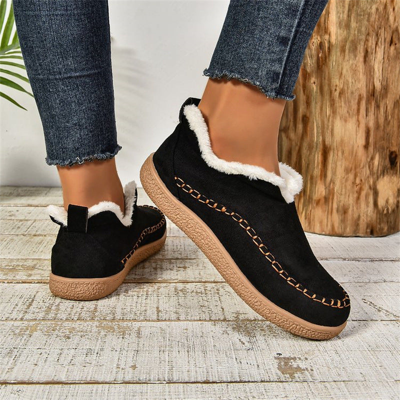 Shekylie Damen-Hausschuhe für den Winter – Slip-On mit warmem Futter und robuster Sohle für den täglichen Gebrauch