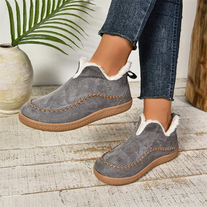 Shekylie Damen-Hausschuhe für den Winter – Slip-On mit warmem Futter und robuster Sohle für den täglichen Gebrauch