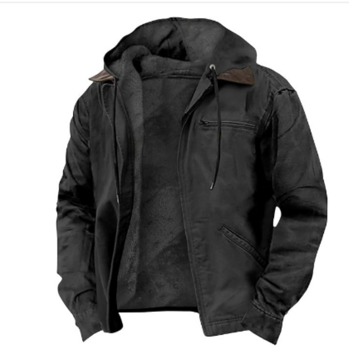 Veste d'hiver à capuche pour homme | Manches longues