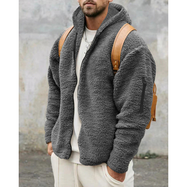 Finley Glacier Thermo-Shirt mit Reißverschluss für Herren – Warmer Kapuzenpullover mit weichem Futter