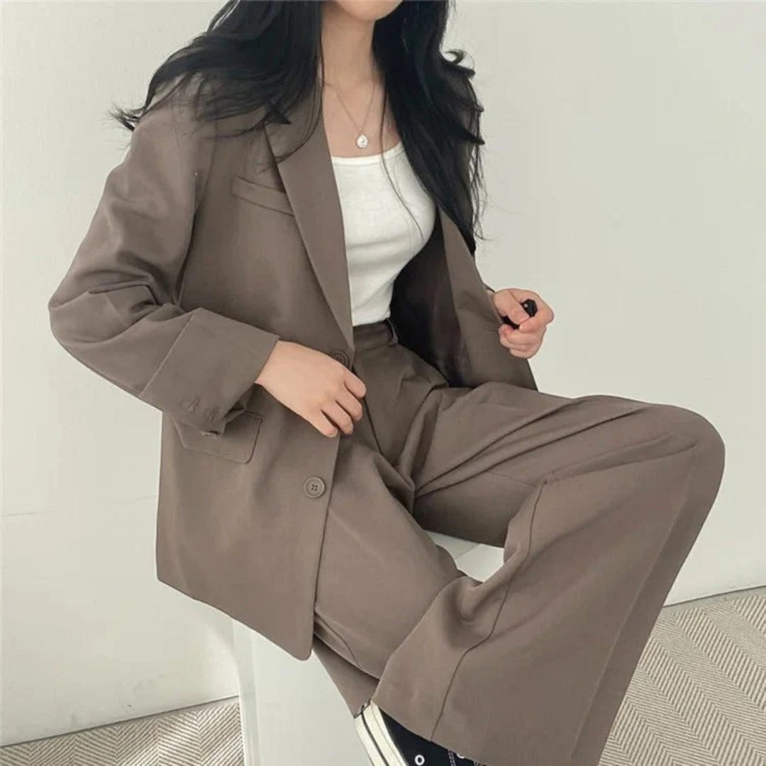 Yasmine | Dámsky oversize casual blejzer komplet
