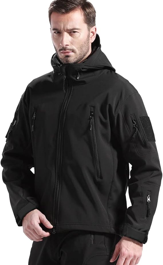 Maxim Chaqueta Softshell para Hombre – Chaqueta Outdoor Impermeable y Cortaviento con Forro de Polar