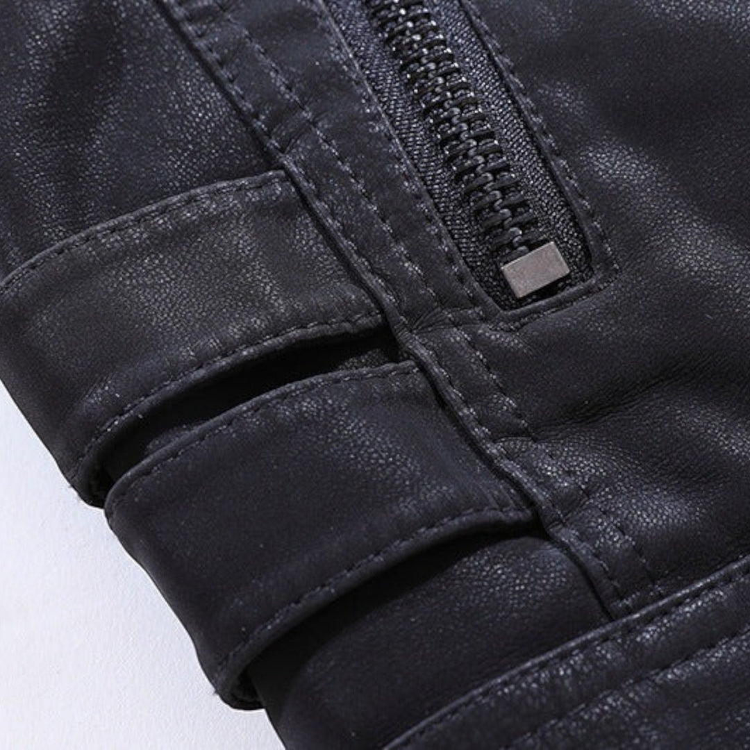 Noah | Chaqueta de Moto Elegante para Hombre | Cremallera