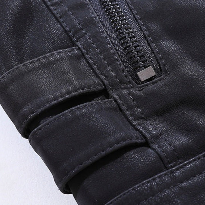 Noah | Chaqueta de Moto Elegante para Hombre | Cremallera