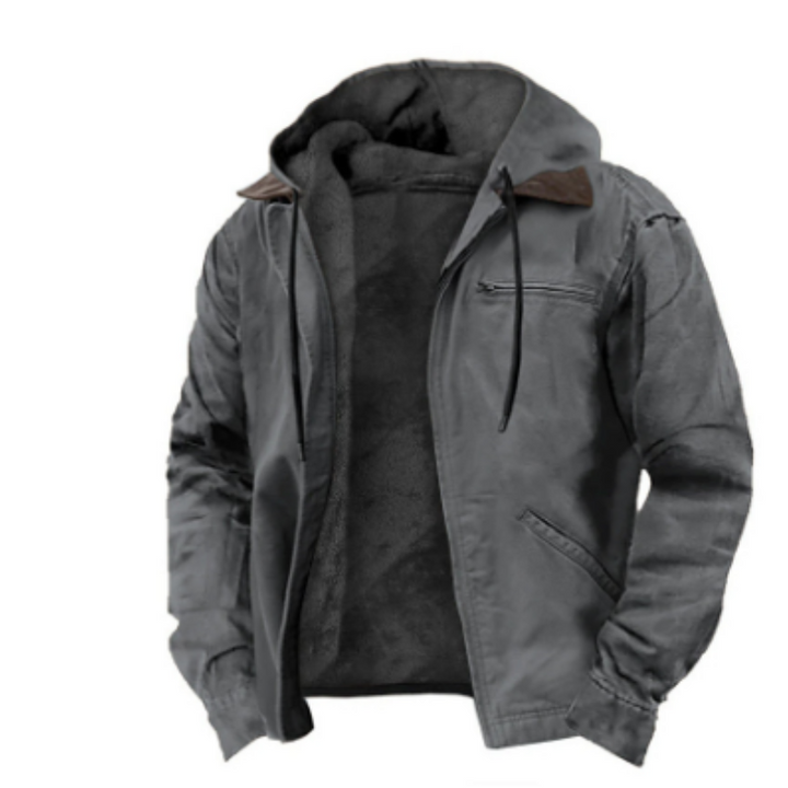 Veste d'hiver à capuche pour homme | Manches longues