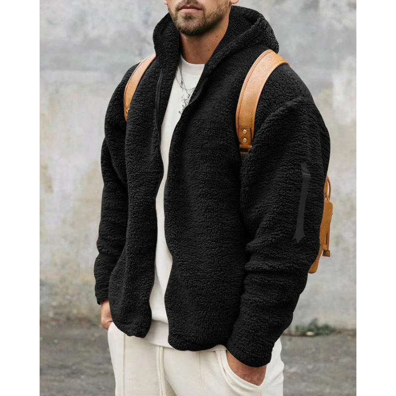 Finley Glacier Thermo-Shirt mit Reißverschluss für Herren – Warmer Kapuzenpullover mit weichem Futter