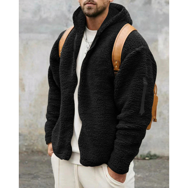 Finley Glacier Thermo-Shirt mit Reißverschluss für Herren – Warmer Kapuzenpullover mit weichem Futter