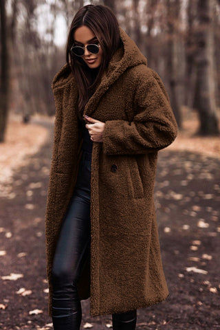 Clementine Abrigo Teddy Mujer Largo – Cálido, Elegante y de Ecopiel