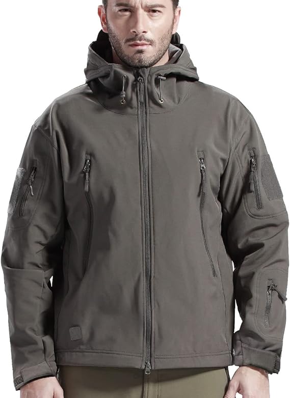 Maxim Chaqueta Softshell para Hombre – Chaqueta Outdoor Impermeable y Cortaviento con Forro de Polar