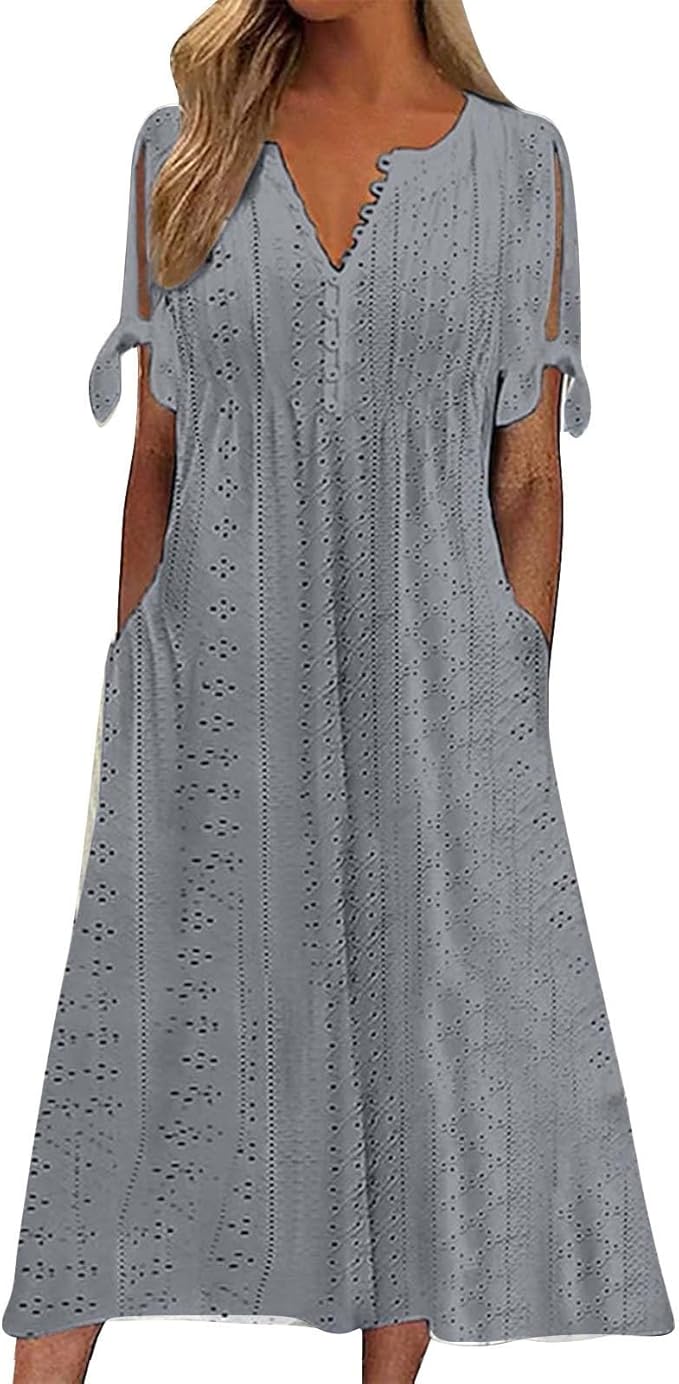 Vestido Boho Ruby para Mujer – Estilo Floral, Corte Fluido y Tejido Ligero de Verano