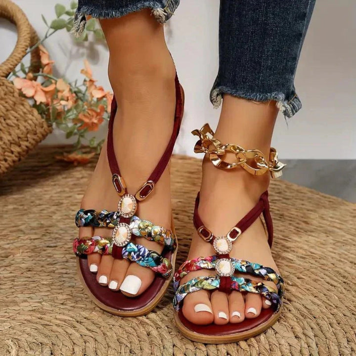 Yasmine | Bohém női szandál | Slingback