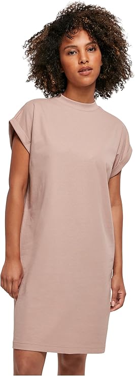 Camiseta Vestido Ayla para Mujer – Hombros Caídos, Algodón Suave y Estilo Casual Moderno