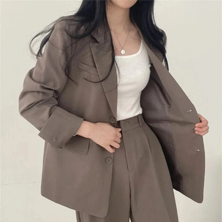 Yasmine | Dámsky oversize casual blejzer komplet