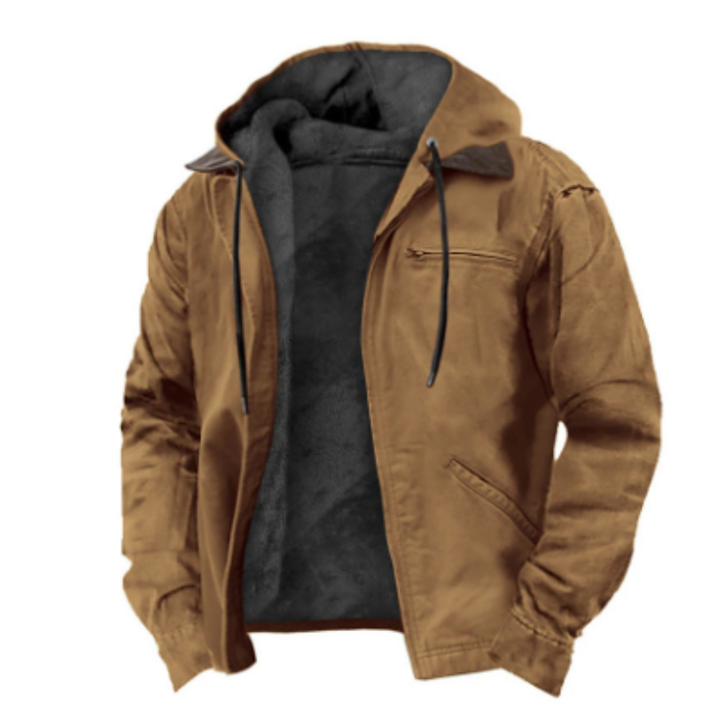 Veste d'hiver à capuche pour homme | Manches longues