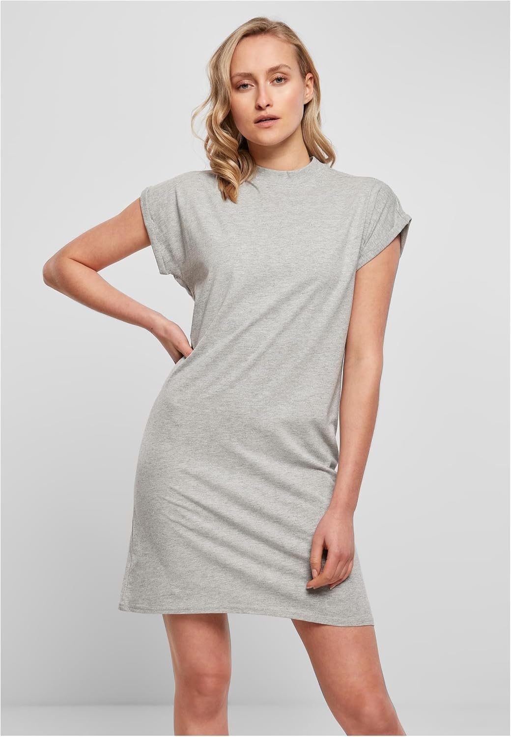 Camiseta Vestido Ayla para Mujer – Hombros Caídos, Algodón Suave y Estilo Casual Moderno