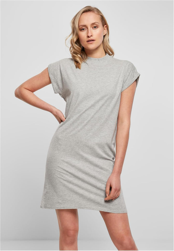 Camiseta Vestido Ayla para Mujer – Hombros Caídos, Algodón Suave y Estilo Casual Moderno