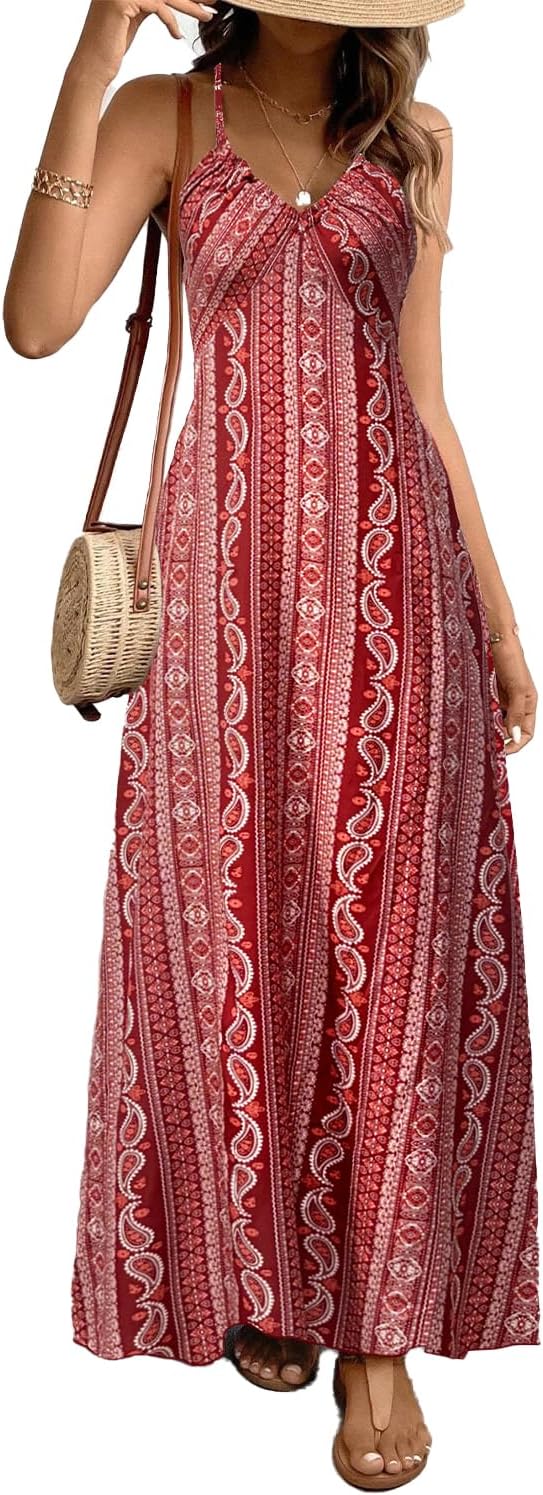Isla Damen Maxikleid – Fließender Schnitt, Elastischer Stoff & Eleganter Stil