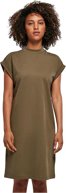 Camiseta Vestido Ayla para Mujer – Hombros Caídos, Algodón Suave y Estilo Casual Moderno