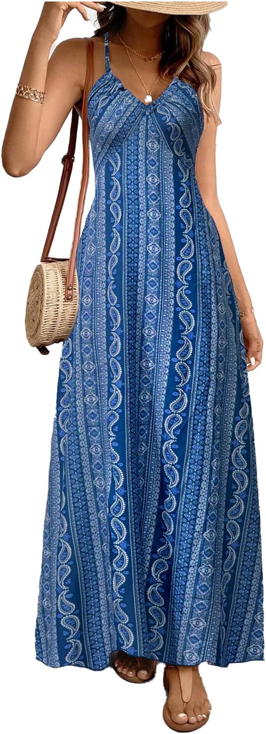 Isla Damen Maxikleid – Fließender Schnitt, Elastischer Stoff & Eleganter Stil