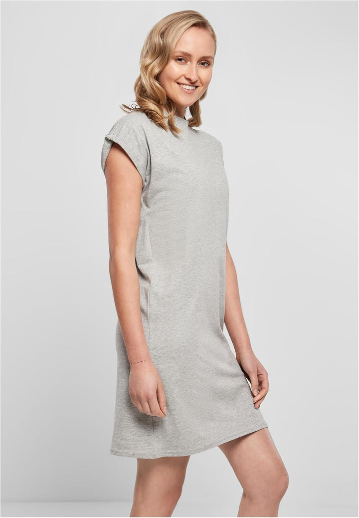 Camiseta Vestido Ayla para Mujer – Hombros Caídos, Algodón Suave y Estilo Casual Moderno