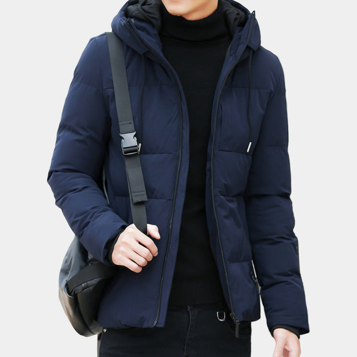 Chaqueta acolchada para hombre Marcus Giacca con capucha – Chaqueta invernal cálida, cómoda, ajustada y versátil