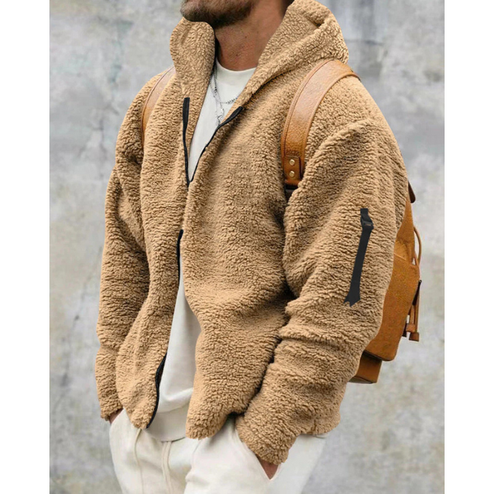 Finley Glacier Thermo-Shirt mit Reißverschluss für Herren – Warmer Kapuzenpullover mit weichem Futter